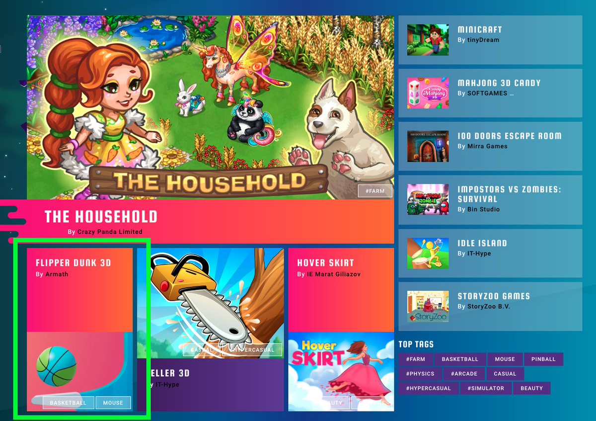 saqsun's tweet photo. 🚨Big news!🚨 Our Flipper Dunk 3D game has been featured on the front page in the Top Games category of the GameDistribution platform. 🏀🔝  Come check it out and see if you can beat the high score! #gamedev #FlipperDunk3D

https://t.co/kF5MSmUOV3
https://t.co/T4DRsXDJo8 https://t.co/eq7gQJq1pm