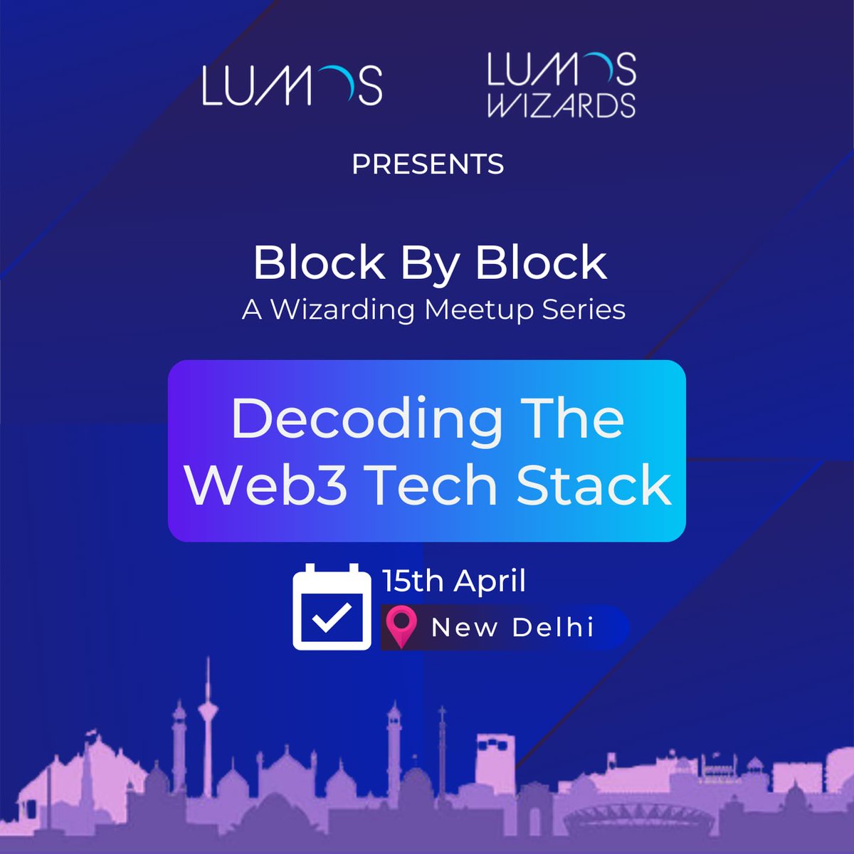WizardsOfLumos's tweet photo. 📢Attention Web3 Builders of Delhi! 🎉

👀Are you a beginner or an intermediate BUIDLER? Join @lumoslabsHQ for Block by block - Decoding web3 tech stack! Interact with driven student developers, build projects, find growth opportunities, win T-shirts and enjoy 🍕! https://t.co/SfQFseiFaa