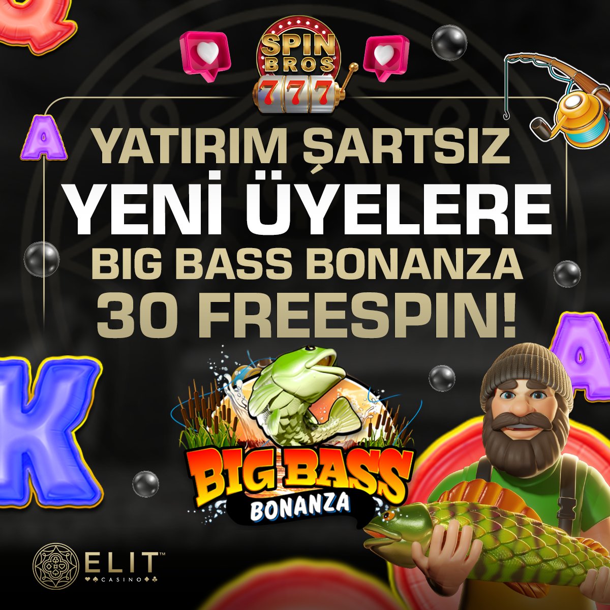 YATIRIMSIZ ŞARTSIZ 30 FREESPIN!
🎗️Telegram kanalımıza gelenlere, Big Bass Bonanza oyununda geçerli 30 Spin Bedava!
📌Her spin 2 TL değerinde!
💰250 TL yap ve 250 TL'ni hemen çek!

👉t.me/spinbroschannel 

#denemebonusu #freespin #casinoonline #slotonline #casino