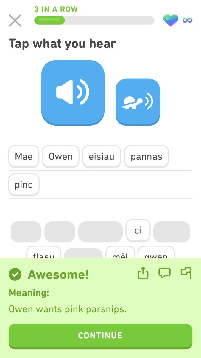 Welsh Duolingo has gone rogue #pinkparsnips