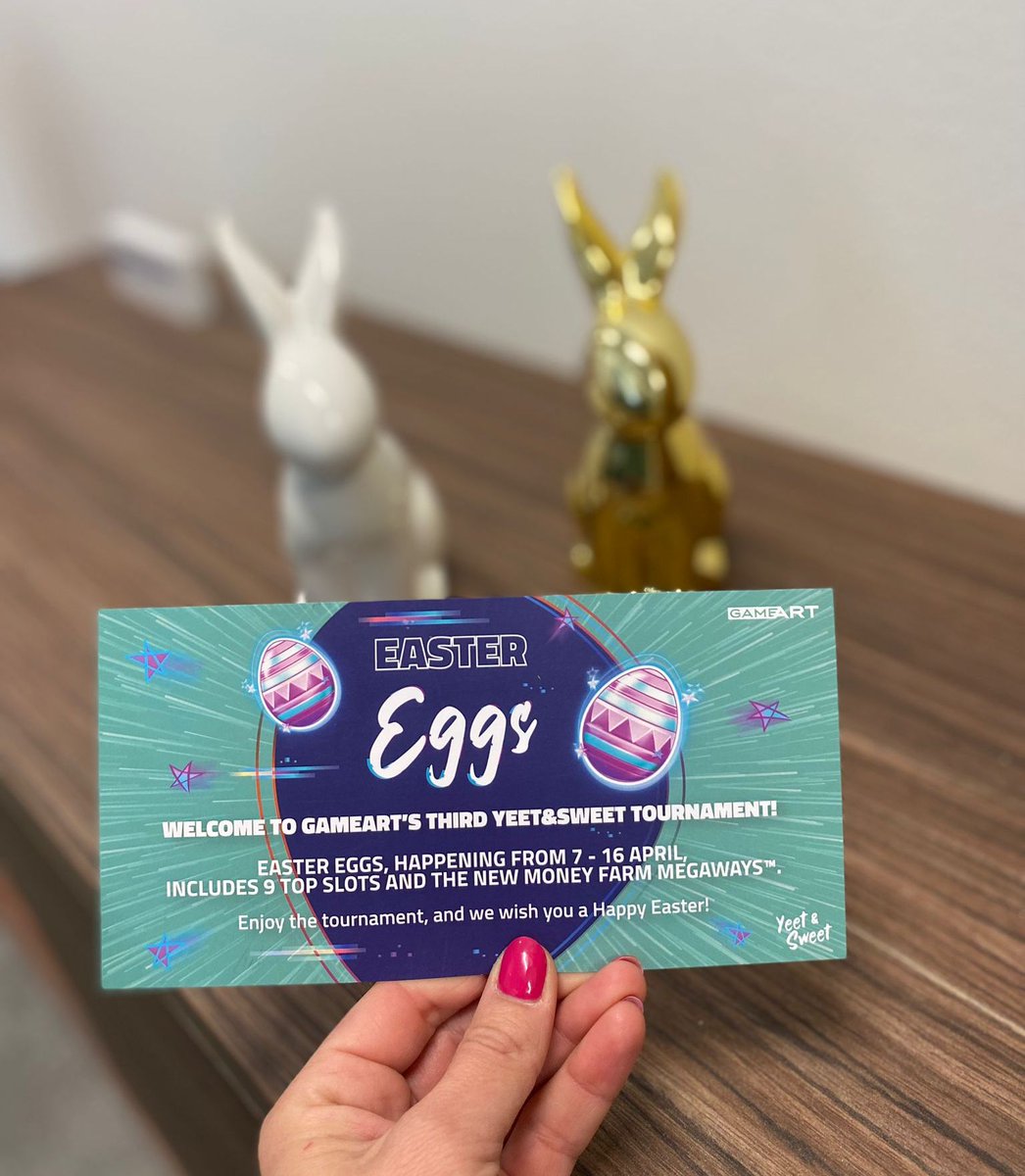 gameartslots's tweet photo. 🐰 Happy Easter to you all from #GameArt. May your hearts be filled with long-lasting peace &amp; joy. 🤗 

#WEAREGAMEART #happyeaster #happyeaster2023 #happyeastereveryone #eastereggs #eastertreats #EasterSlots https://t.co/K6ynKhyz73