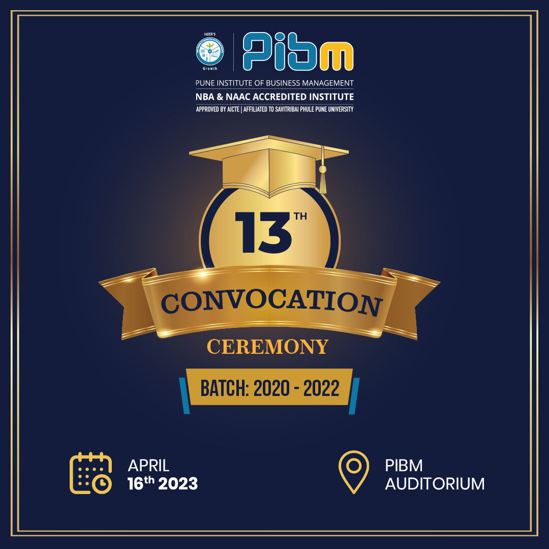 PunePIBM's tweet image. We will be hosting our 13th #convocation ceremony on April 16, 2023, for #Batch2022, who have embarked on their #career journey after a memorable experience at #PIBMPune.

#MBA #PGDM #graduationday #convocation #convocation2023 #educationnews #punenews #pune