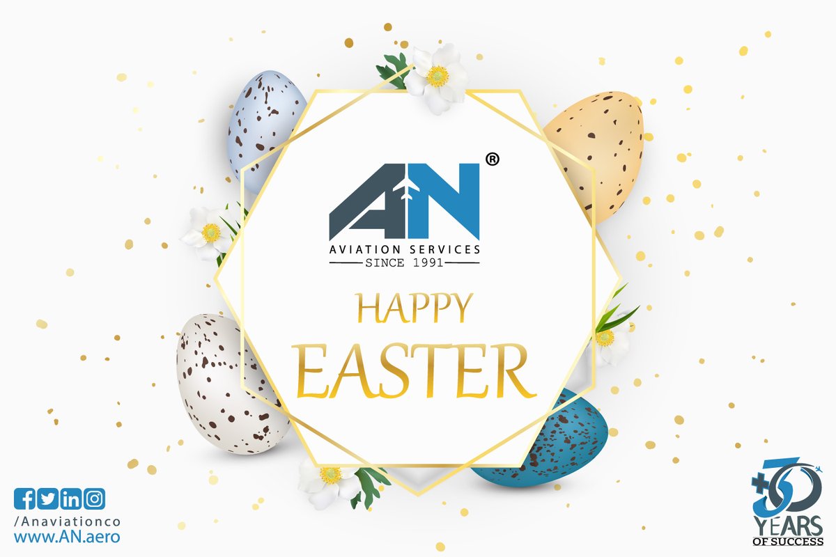 Have a happy Easter
#AN_Aviation_Services #anaviationco
#easter #happyeaster #easter2023 #eastereggs #easterholidays #EasterHolidays2023 #easterweekend