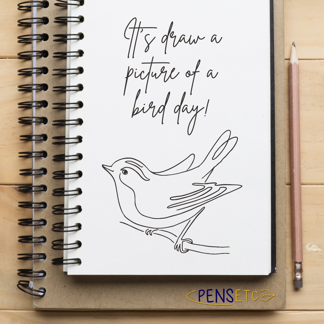 Pens_Etc's tweet photo. Grab a pencil, some paper and get drawing because this is the time to celebrate Draw a Picture of a Bird Day! 🦆🐦️🦅🕊️ #birds #pensetc #drawing https://t.co/F4Qf1Lz7P4