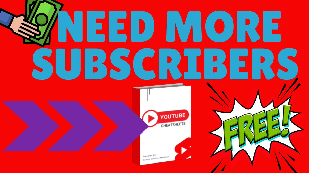 Youtube Channel not performing? Need more subscribers? Grab these then... smartmakemoneytactics.com/youtubecheatsh… #youtuber #youtubersupport #youtubertips #newyoutubers