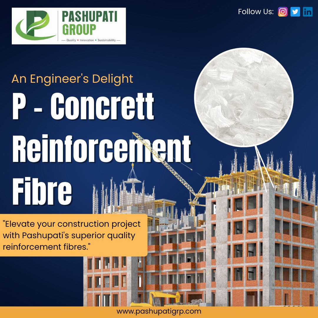 pashupatigrp's tweet photo. Build stronger and more durable concrett structures with 𝐏𝐚𝐬𝐡𝐮𝐩𝐚𝐭𝐢'𝐬 𝐡𝐢𝐠𝐡-𝐪𝐮𝐚𝐥𝐢𝐭𝐲 𝐫𝐞𝐢𝐧𝐟𝐨𝐫𝐜𝐞𝐦𝐞𝐧𝐭 𝐟𝐢𝐛𝐫𝐞𝐬.
.
🌐 https://t.co/IySHcYM06I
📞(+91)- 96340-97028
.
#pashupatigroup #P_Concrettreinforcemementfibre #fibre #engineerschoice #plastic https://t.co/9EAkOSPrPB