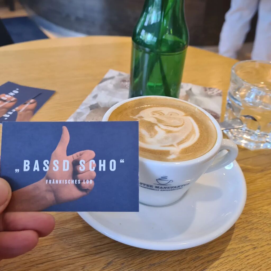 Nur echte Franken verstehen diese höchste Form des Lobs #gpsradler #testfahrt #cappuccino instagr.am/p/CqxLRl8sGB7/