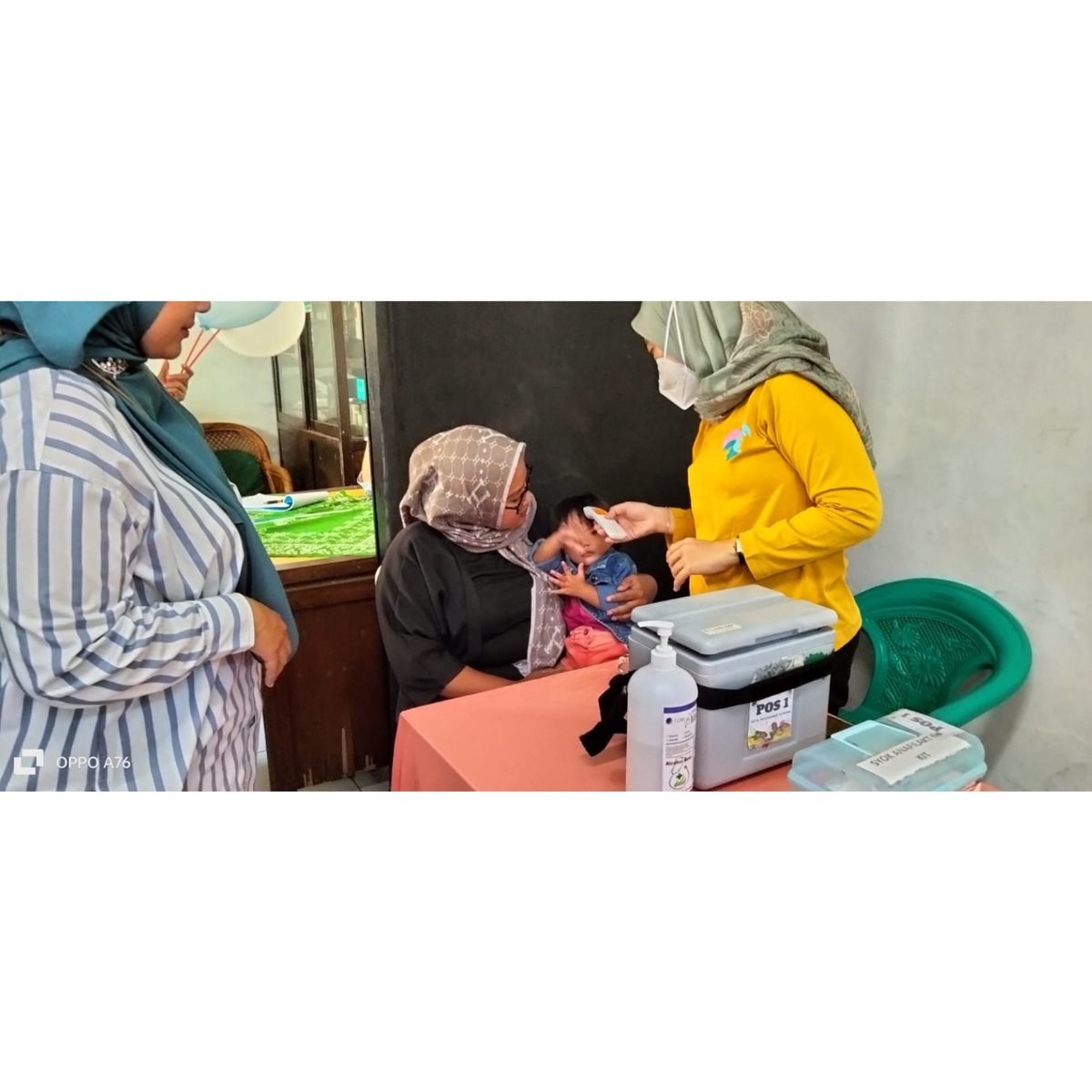Giat Lurah Garuda Melaksanakan Memonitoring PIN (Pekan Imunisasi Nasional) Polio di Posyandu Sedap Malam RW 05 Kelurahan Garuda. Sabtu, 08 April 2023.