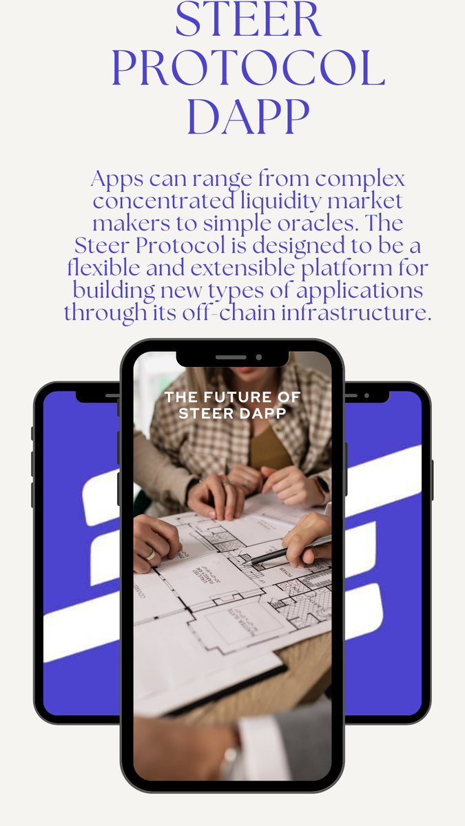 isaiahefes's tweet image. Do you know!!  
 @steerDApps can range from complex concentrated liquidity market makers to simple oracles. The Steer Protocol is designed to be a flexible and extensible platform for building new types of applications through its off-chain infrastructure. #Steerprotocol #Web3