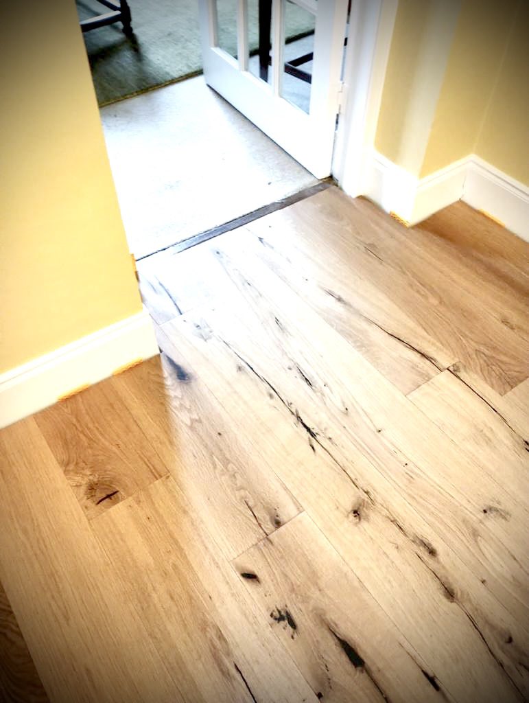 New engineered wood flooring laid last week at Penicuik… We used this flooring in same property last year as part of whole new kitchen redesign. Client now wanted it extended to hallway. #RepeatBusiness #HomeImprovements #InteriorStyling