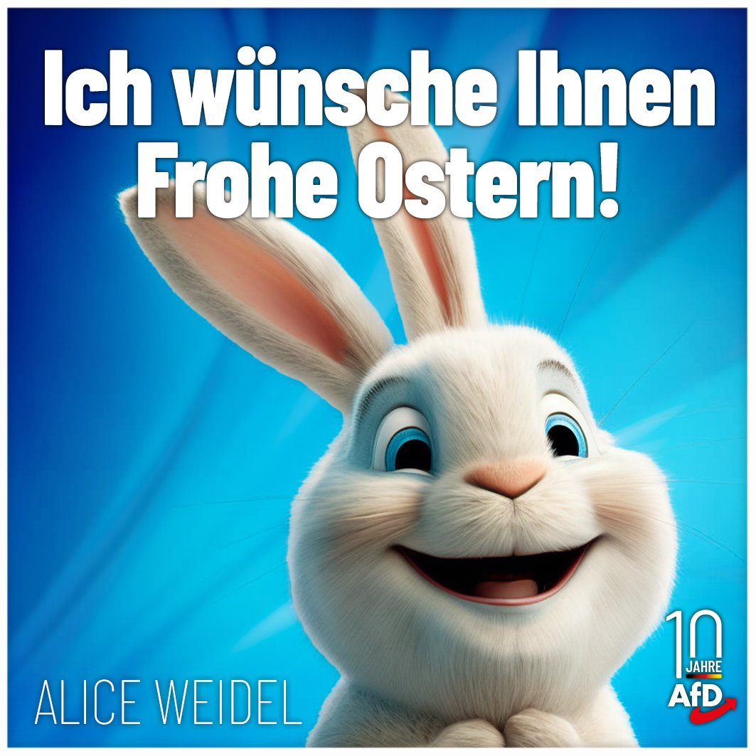 Ich wünsche Ihrer Familie und Ihnen Frohe Ostern - und ein erholsames Wochenende mit viel Sonne und Entspannung, bevor am Dienstag der Alltagsstress wieder losgeht.