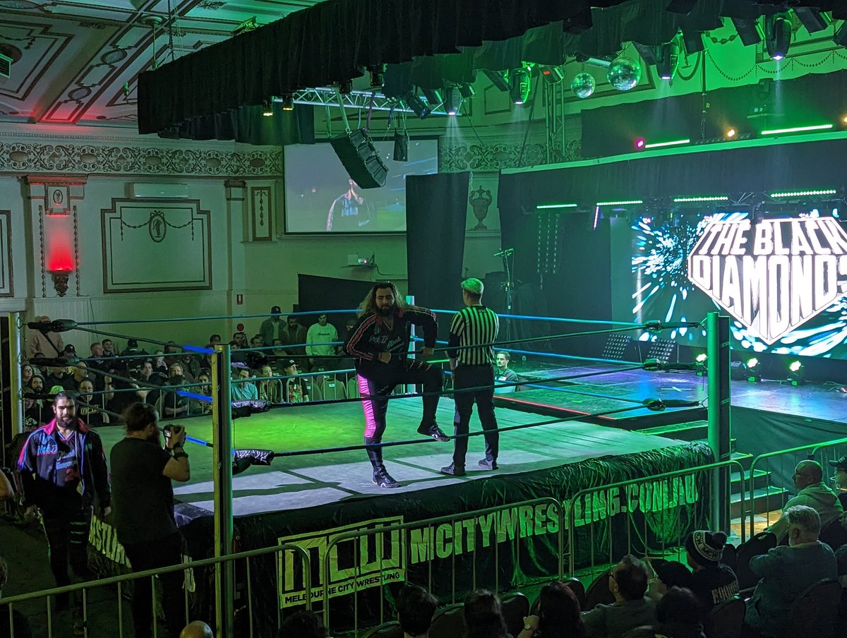 mcitywrestling's tweet photo. Our live crowd is getting a special Fusion match, with @SethTanner_ going up against Matt Marauder – two men who have really lit up @PCWAustralia recently. Will Seth’s Black Diamonds partner @Jason_Blade_ play a part here? #MCWBlood https://t.co/08hKN746IV