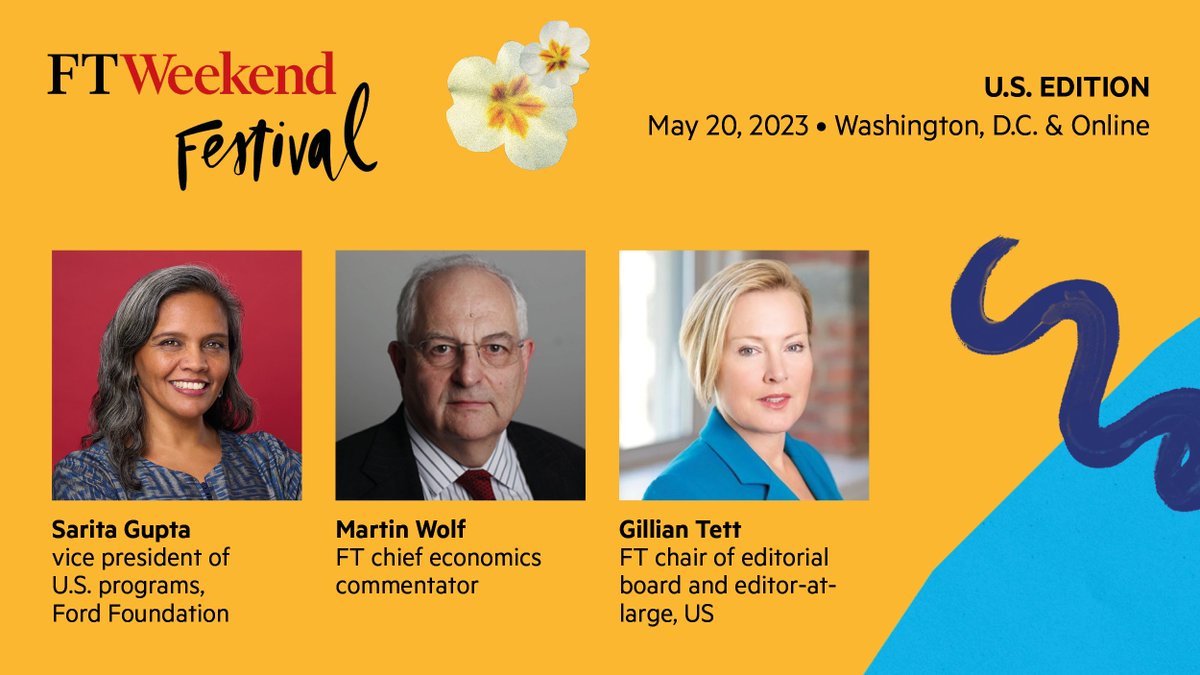 How can we fix the crisis of capitalism?

Sarita Gupta, VP of US programs, @FordFoundation along with @FT’s @martinwolf_ and @gilliantett will answer this and more at the #FTWeekendFestival: U.S. Edition on 20 May in Washington D.C.

For more information: bit.ly/40DoAtH