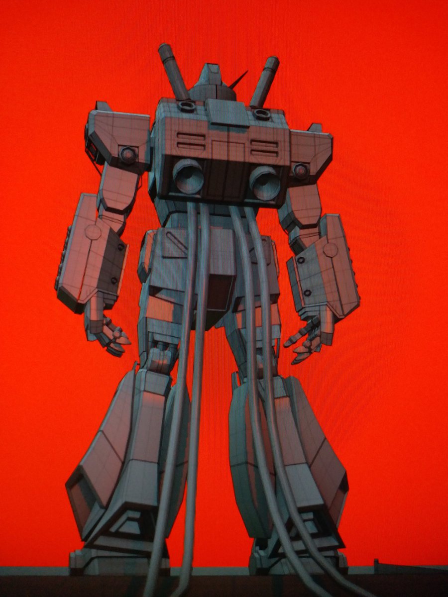 CaliberHidden's tweet photo. Red and Black vibes 🔥
An Old #GUNDAM model I made in #3dart 
What do you say, wanna see more of it?

#3Danimation #blender #anime #gundamfanart https://t.co/F5fk9PFUzR