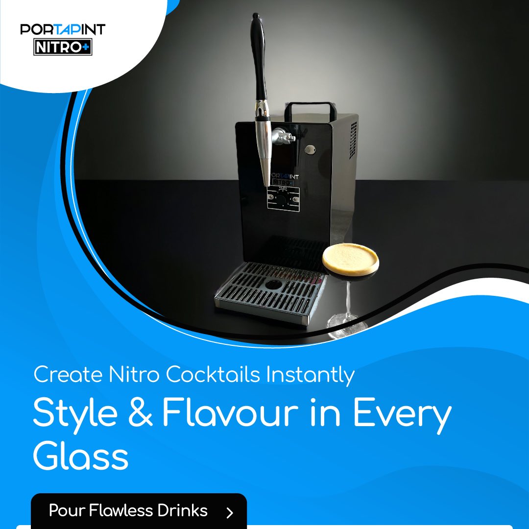 NEW - Nitro+ dispensers now available. Serve nitro cocktails straight from the keg. No external gas bottles required.
#cocktails #events #kegcocktails #nitrocoffee portapint.com
