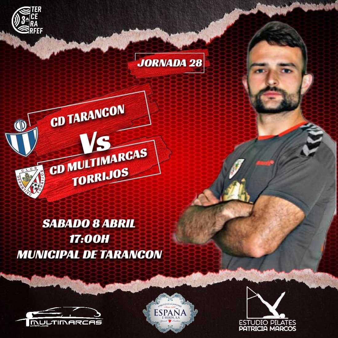 🔥 HOY JUGAMOS 🔥

#Buenosdias familiaaa....hoy vuelven a jugar los nuestros , difícil desplazamiento a Tarancón , pero sabemos luchar para conseguir nuestro objetivo 🎯

⚽ TERCERA RFEF⚽
🏟️ Municipal de Tarancón
🕔 17:00 H
🆚 <a href="/CDTarancon/">CD Tarancón</a>

 #lailusionquenosune 
#somostorrijos