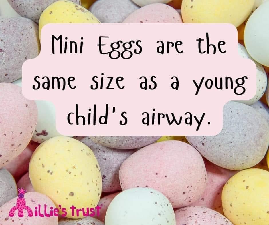 When giving little ones choccy this weekend, please remember that Mini Eggs are just like grapes and a choking hazard… 

#stokemums #mumshelpingmums #mumssupportingmums #happychoccyweekend #sotmums #stoke #stokeontrent