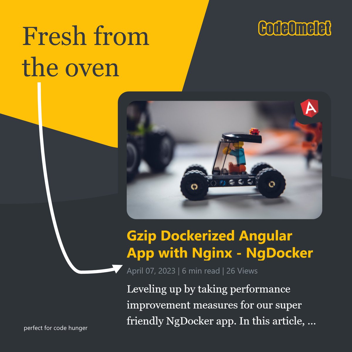 CodeOmelet67's tweet image. I just published Gzip Dockerized Angular App with Nginx — NgDocker link.medium.com/VU3y3k4kPyb