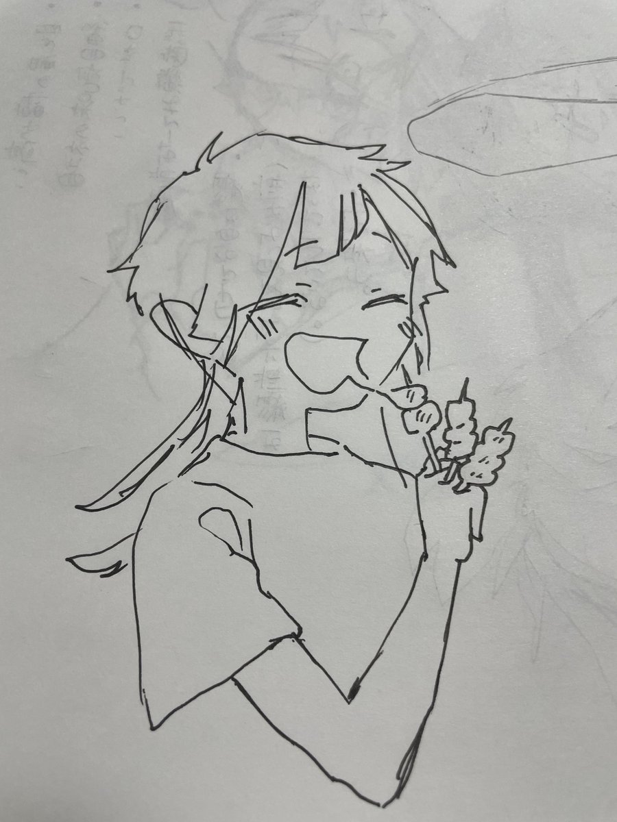 焼きマシュマロ食ってる落書きあるんだよな 