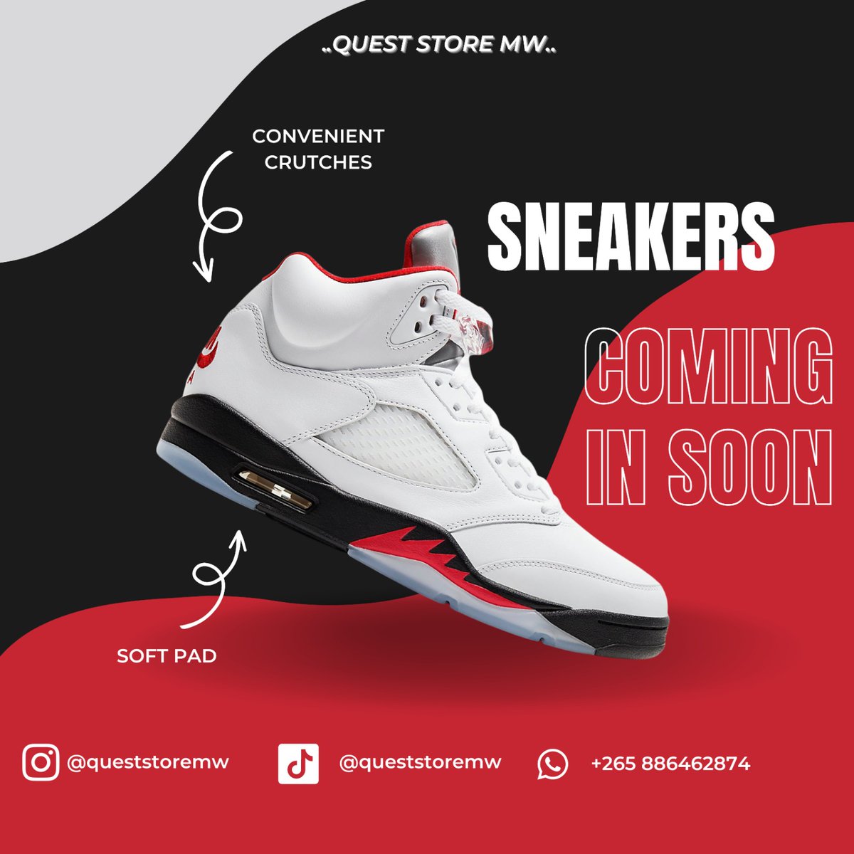 QuestStoremw's tweet photo. New shipment coming soon

Please comment what kind of shoes you'd like to see more of🙏

#shoesaddict #Sneakers #twittermalawi https://t.co/2m36gPgtgc