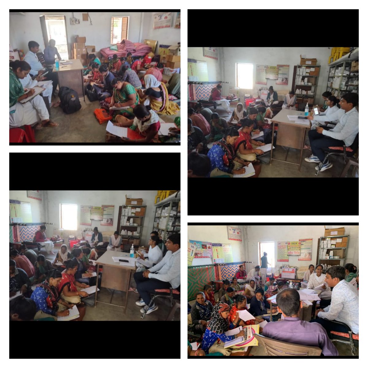 damorVipulkuma4's tweet photo. આજે પીએચસીવાઘપુર ખાતે અઠવાડિયામાં દર શનિવારે તમામ સ્ટાફની મીટીંગ માં આભા કાડ, રસીકરણ કામગીરી, એન  સીડી, હાયરિસ્ક એએનસી વીઝીટ, ટીબી ફોલોઅપ, તેમજ અન્ય રજીસ્ટ્રાર સબંધિત બાબતે ચર્ચા કરવા માં આવી હતી https://t.co/gFag5ZPRCY
