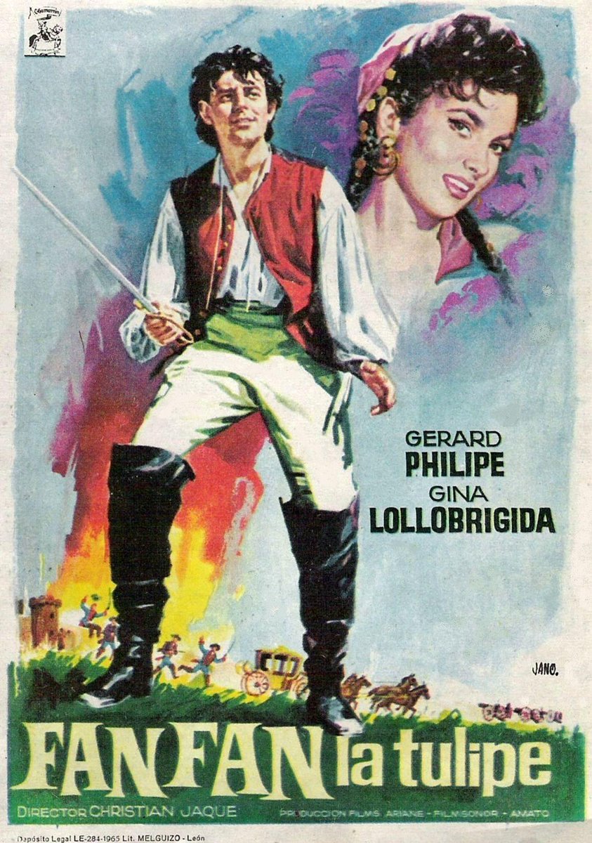 TCMComingUp's tweet photo. #ComingUpOnTCM
FANFAN LA TULIPE (1952) #GerardPhilipe #GinaLollobrigida #MarcelHerrand
Dir.: #ChristianJaque 9:00 PM PT
A young army recruit during the reign of King Louis XV becomes a swashbuckling adventurer.
1h 33m | Action Comedy
#TCM #TCMParty https://t.co/lhuRh8BTg4