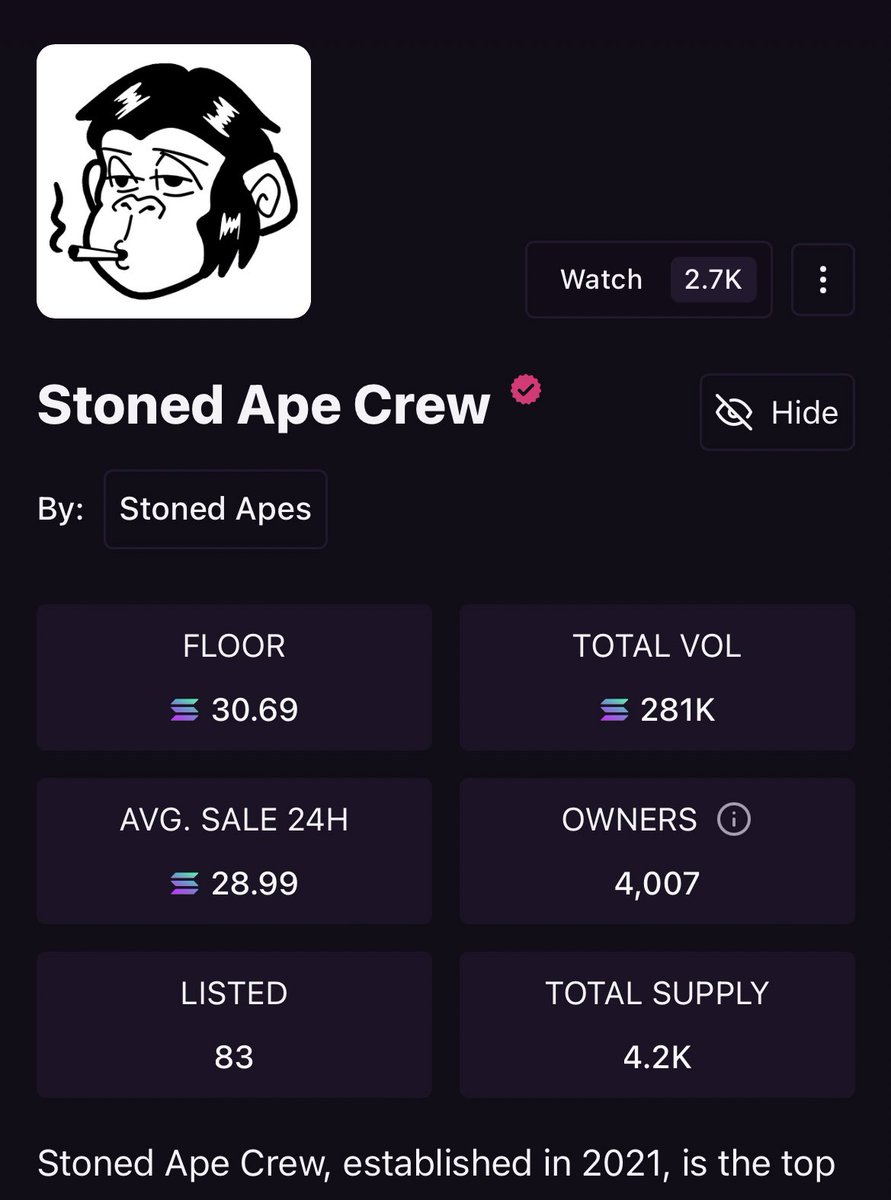 StonedApeCrew's tweet image. gm to everyone.

April and May plans haven’t even been revealed yet, we are just getting started 🤌💨