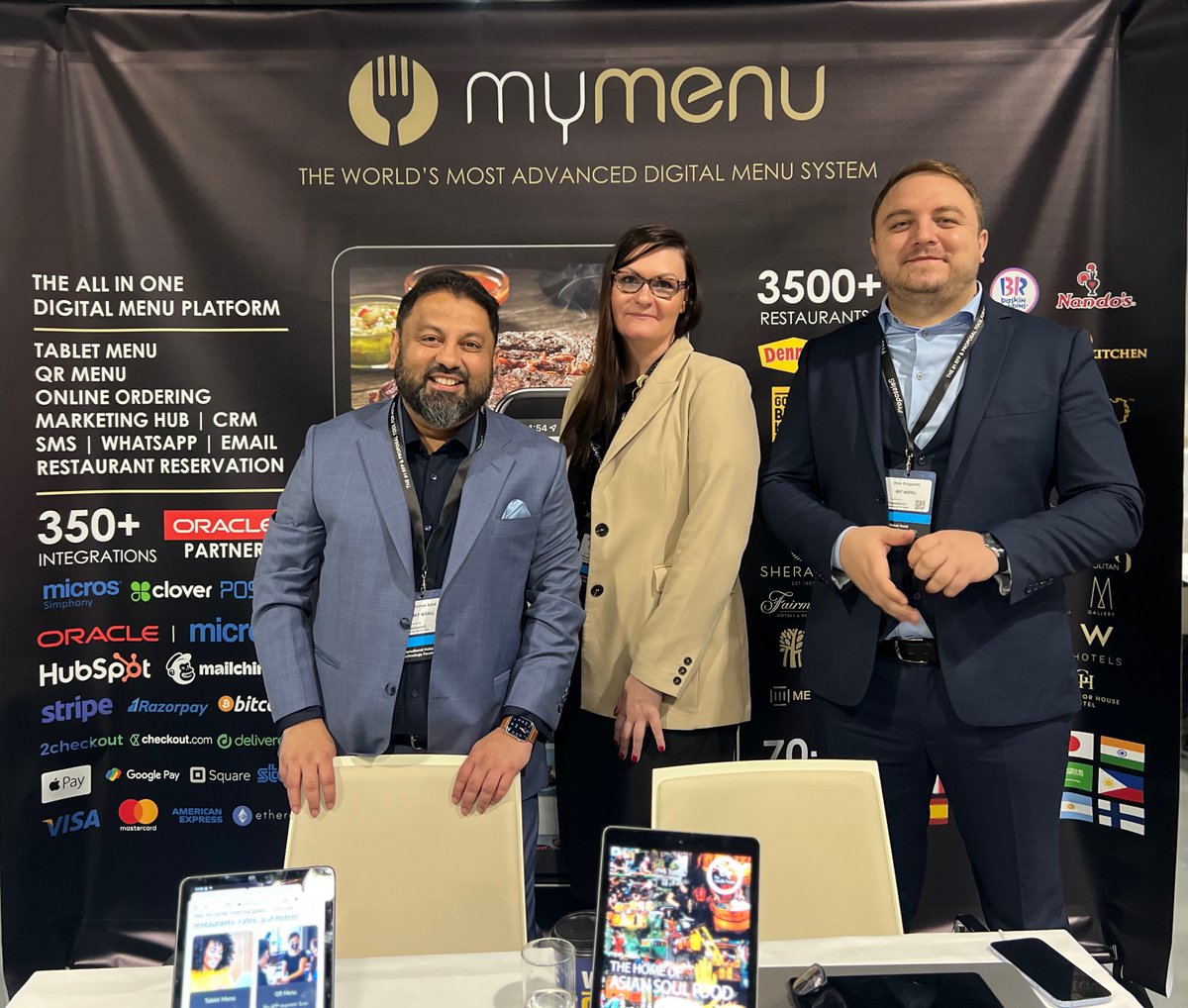 mydigimenu's tweet photo. It was an awesome week at IHTF, Vienna! We thank everyone who came by the stand, and looking forward to connecting again! #ihtf #mymenu #mydigimenu @abhi_bose3 https://t.co/e1ym5jr6nc