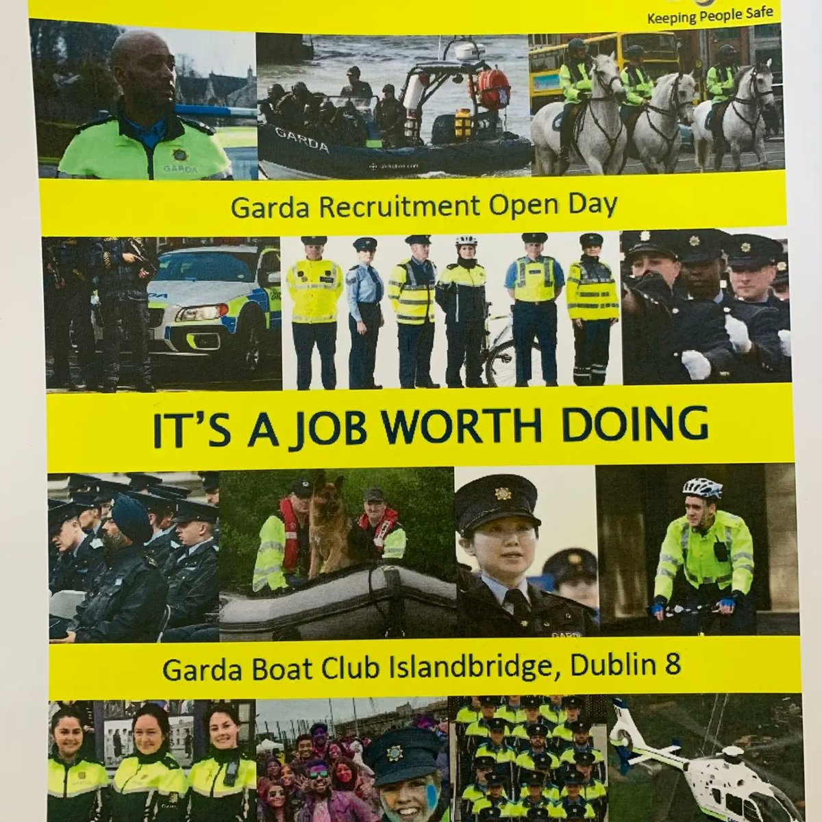 Delighted to see An Garda Síocháná's new diversity vehicle at the Garda Boat Club this morning. Recruitment open day until 2pm! Pop in and say hello #ajobworthdoing #policingwithpride