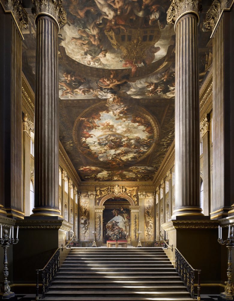 AcademiaAesthe1's tweet photo. The Painted Hall in Old Royal Naval College, London https://t.co/yyR0BgJ7bC