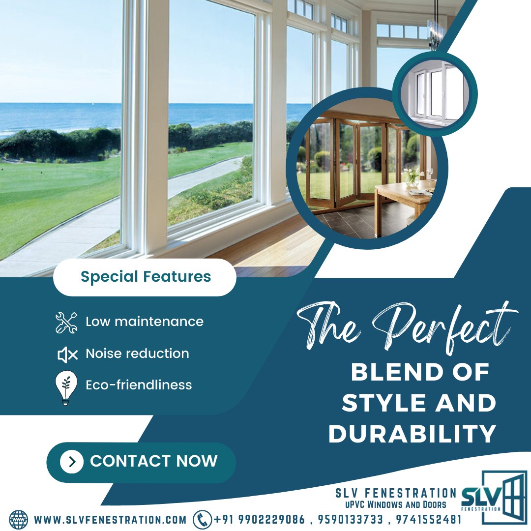 slvfenestration's tweet image. Upgrade your home with the perfect blend of style and durability! Our UPVC windows are not only aesthetically pleasing but also provide unmatched strength and longevity. Trust us to transform your space. 💪🏠

#UPVCwindows #StyleAndDurability #HomeUpgrade