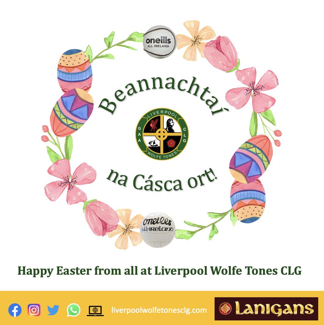 Wishing you a happy and safe Easter holiday 🐣🍫 Easter marks the end of the Lenton season as well as a new beginning in Spring. We look forward to all that’s to come in 2023 for our club. liverpoolwolfetonesclg.com #OneClubForAll