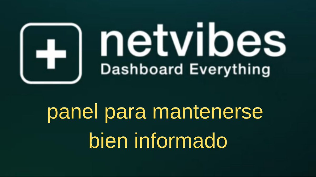 InakiJM's tweet image. #netvibes, panel para mantenerse bien informado ...  😏

youtu.be/2sjGe6iBCWM?li…

#NoSinMiYouTube