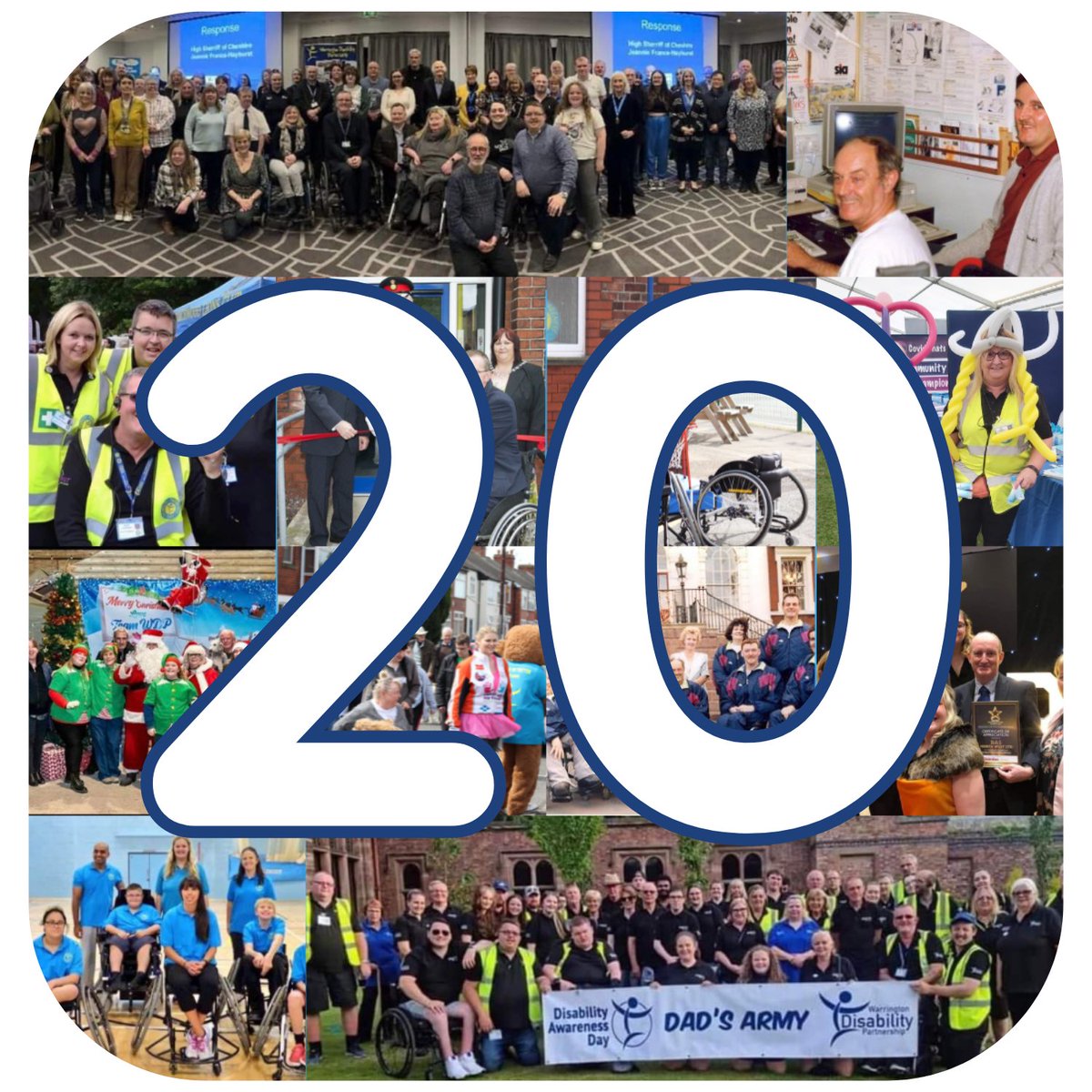 WDPcomms's tweet photo. Today is 20 years since we became Warrington Disability Partnership as you know it! On April 8th 2003 Warrington Disability Partnership was launched bringing together Warrington Committee for Disabled People, Disability Information Services, Disability Sports Forum &amp; Shopmobility https://t.co/vzSxhLKfde