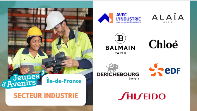 [SECTEUR INDUSTRIE]

Retrouve au salon Jeunes d'Avenirs➡️ <a href="/aveclindustrie/">Avec l'industrie</a>, <a href="/Balmain/">Balmain</a>, Alaïa, <a href="/chloefashion/">Chloé</a> , <a href="/derichebourg/">DERICHEBOURG</a> énergie, <a href="/EDFofficiel/">EDF</a>, <a href="/SHISEIDO_brand/">SHISEIDO JAPAN</a> 

📆12 &amp; 13 avril 
📍Paris Montreuil Expo 
👉jeunesdavenirs.fr/salon-jeunes-d…

#jeunes #paris #formation #secteur #indutrie