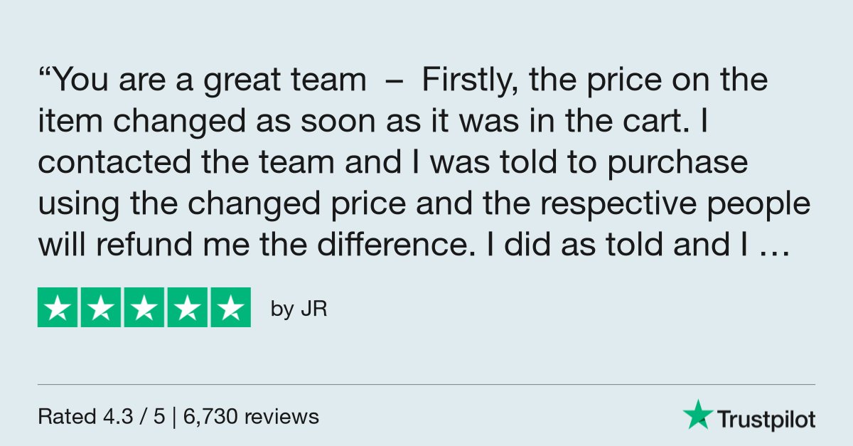 JR gave OZSALE 5 stars via #Trustpilot trustpilot.com/review/ozsale.…