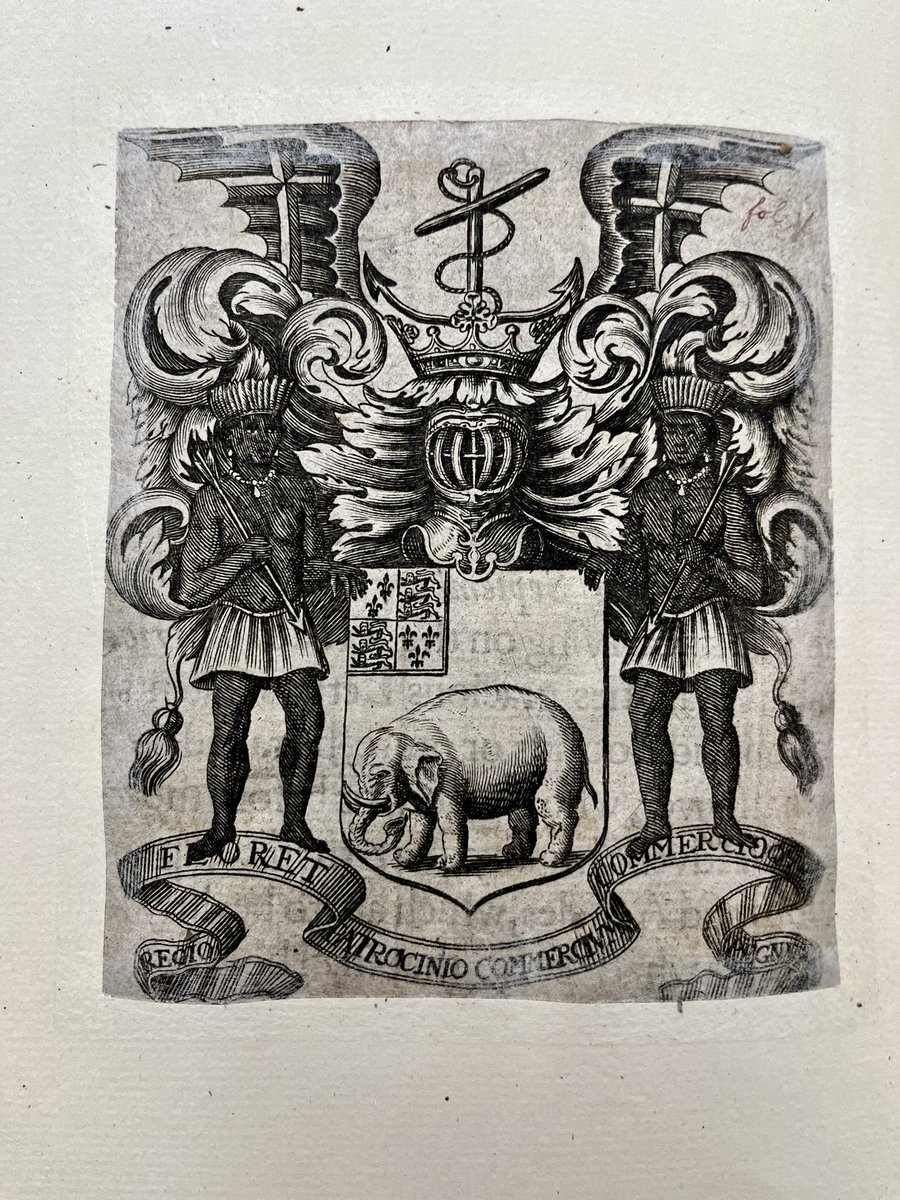 DrBrookeNewman's tweet photo. Another archival gem: The official Seal of the Royal African Company. https://t.co/fVZuxWrzZB