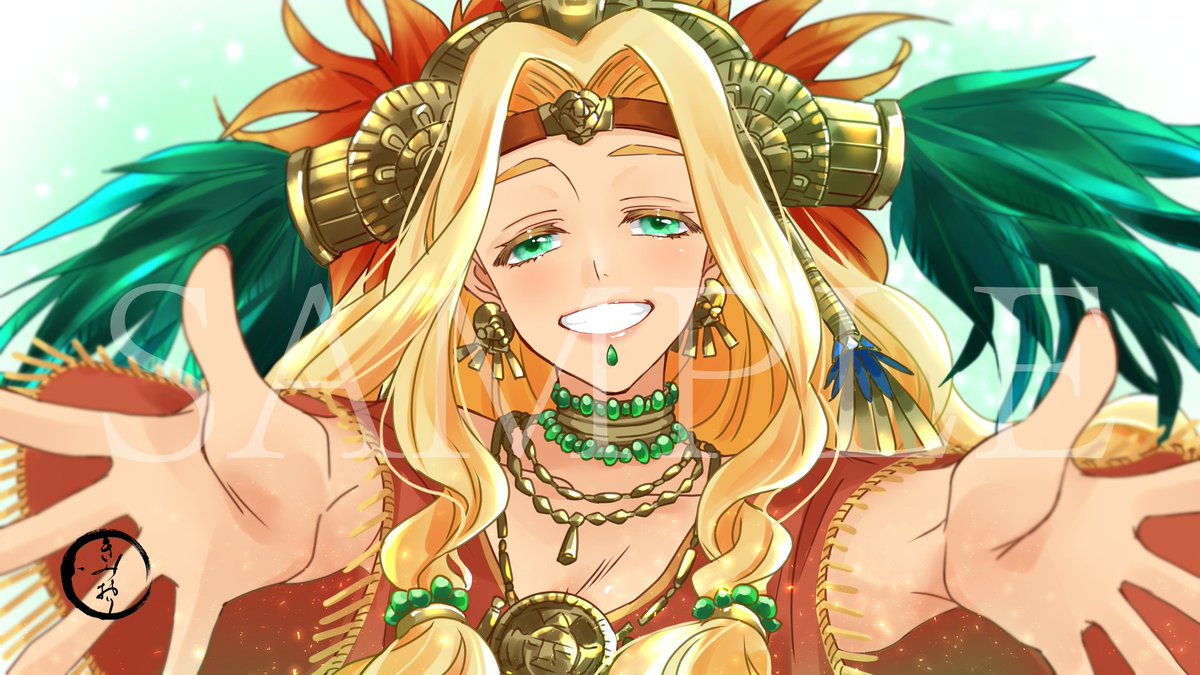FGO「#FGO   サンタのケツァ姉普通に好き 使うと何か元気が出る」|Kimioriのイラスト