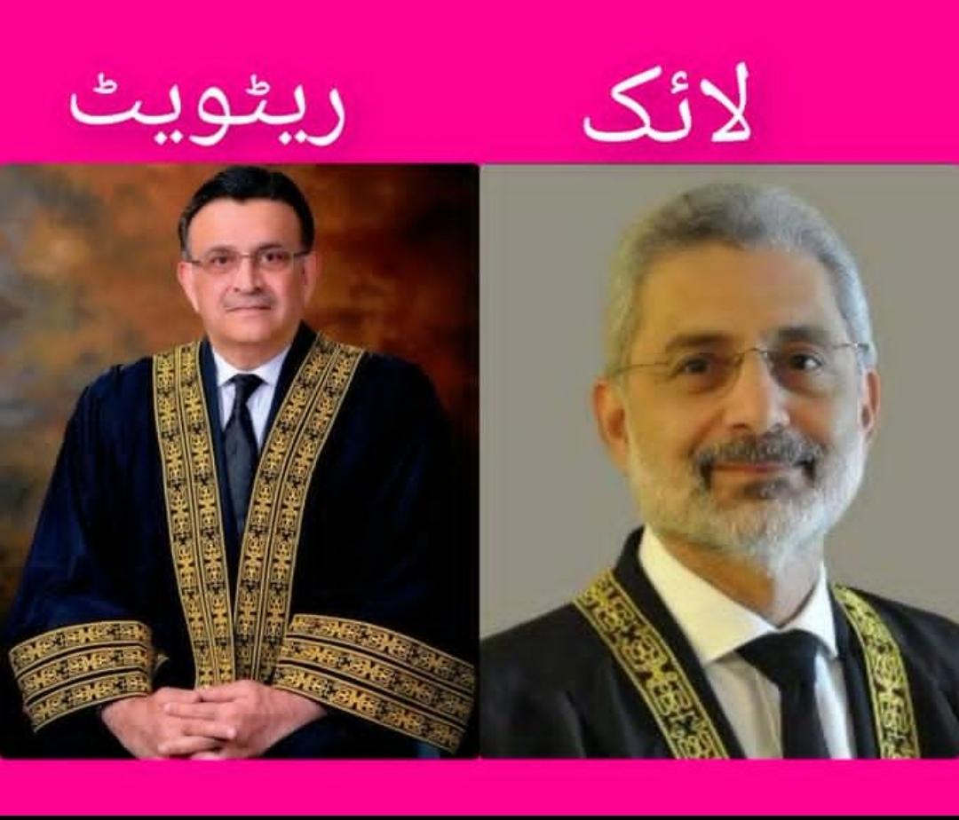 bushra_ik's tweet photo. آئین پاکستان کا محافظ کون؟؟

عمر عطاء بنديال 🔄

قاضی فائز عیسیٰ ❤

اپکا ووٹ آئین شکنونو میں آگ ثابت ہوگی ۔۔ ٹھوکو ری ٹویٹ 🔁
#9thAprilBlackDay https://t.co/XyD33pa1BP