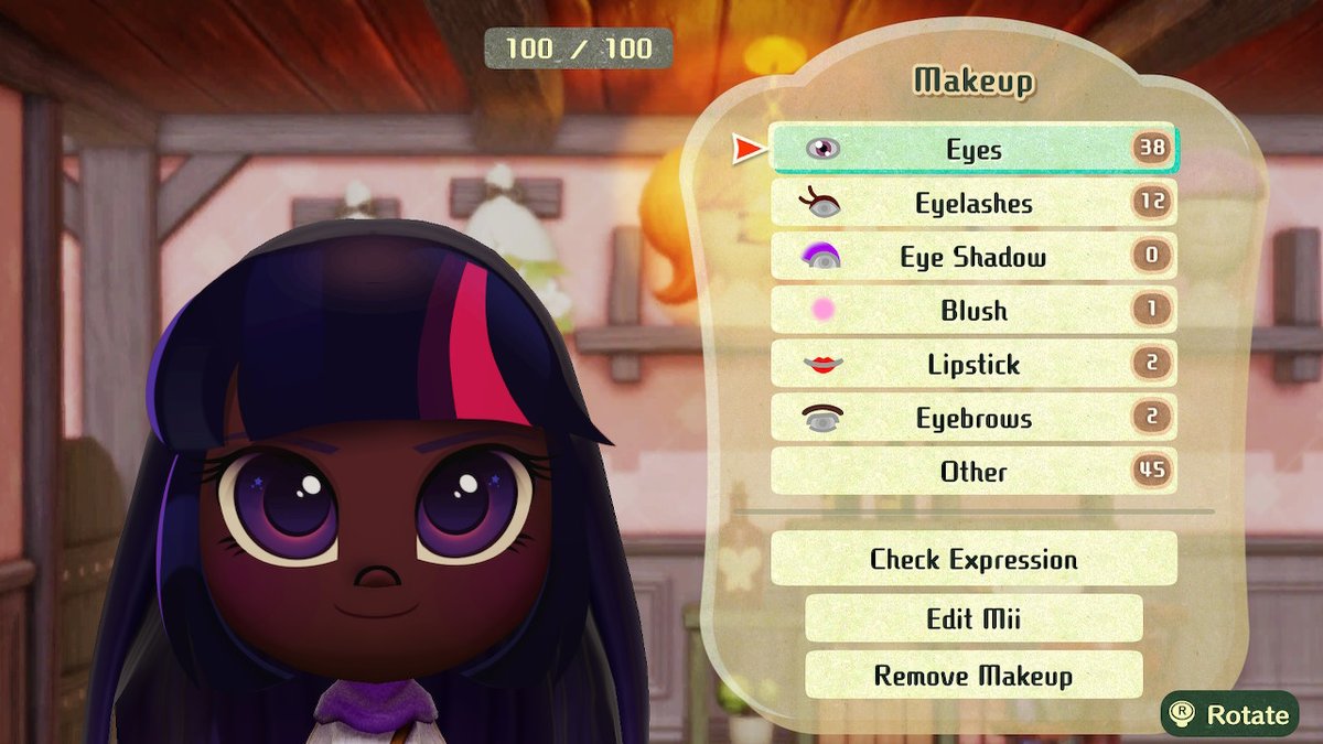 Twilight Sparkle MII, but as an human rather than a pony. There she is! #MLP #mylittlepony #Miitopia #TwilightSparkle #mii #NintendoSwitch (access key: 7C7VLD1)
