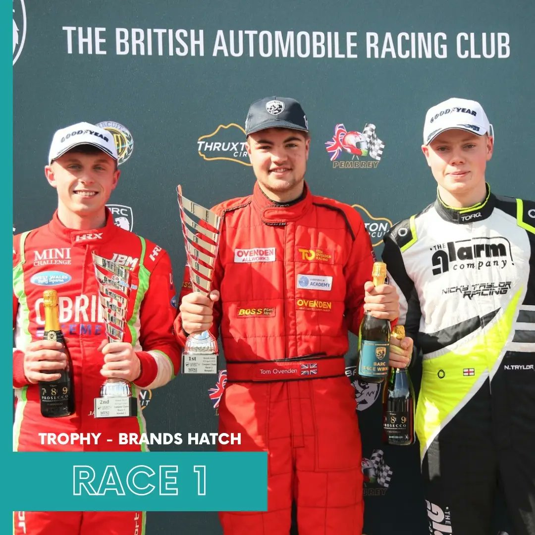 MINIChallengeUK's tweet photo. RACE ONE RESULTS: Tom Ovenden wins his first podium of the race season this weekend at Brands Hatch. Followed by Jack Byrne in 2nd place and Nicky Taylor in 3rd.

@vertumotors #RaceWeek #Trophy #BrandsHatch #Round1 @vertumotors #VertuMotors #MINICHALLENGE  #MotorsportUK #raceone https://t.co/ugwSRtbpZq