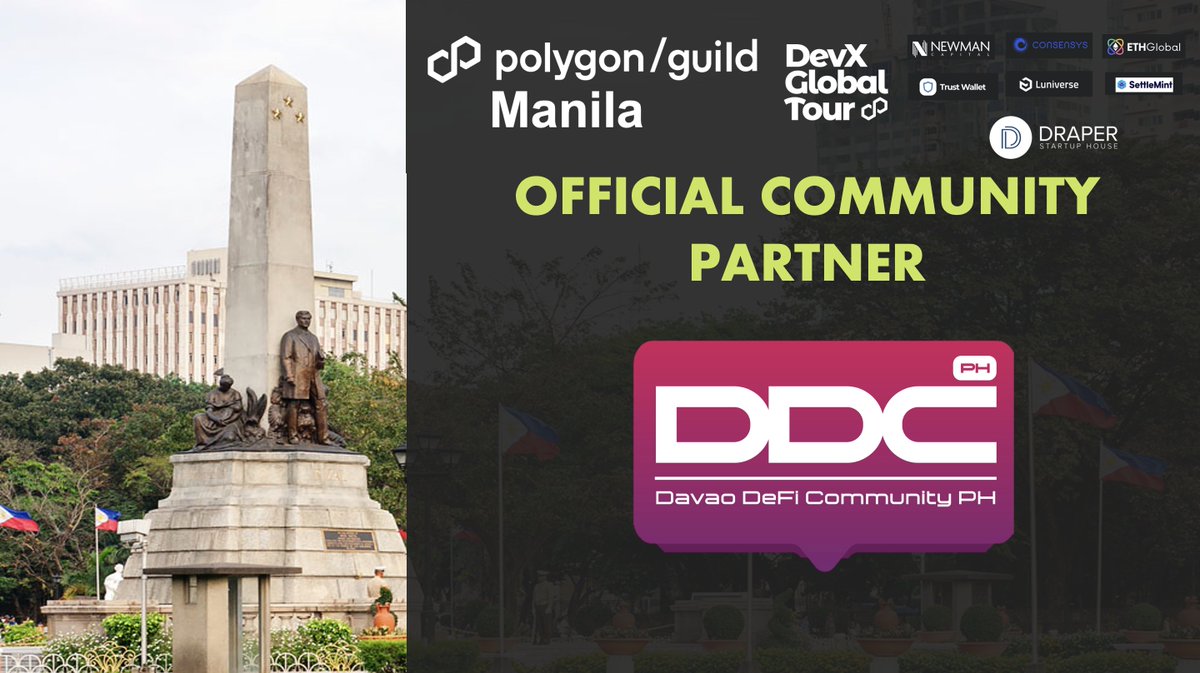 Polygon Guild Manila🇵🇭 (@polygonguildmnl) on Twitter photo We're proud to announce our new community partnership with <a href="/DavaoDefi/">Davao DeFi Community PH 🇵🇭</a> . As we look forward to our future events, follow us for updates on how we're making a difference in our community.
#PolygonGuildManila
#PolygonLabs
#FilipinoWeb3Community We're proud to announce our new community partnership with <a href="/DavaoDefi/">Davao DeFi Community PH 🇵🇭</a> . As we look forward to our future events, follow us for updates on how we're making a difference in our community.
#PolygonGuildManila
#PolygonLabs
#FilipinoWeb3Community