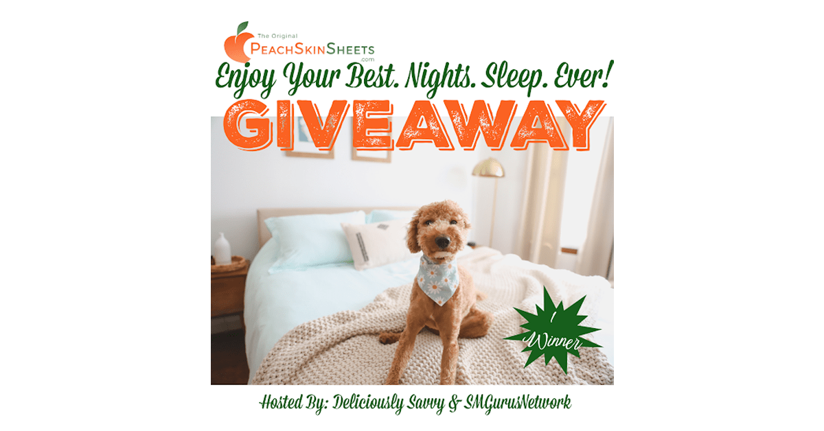 GooseGiveaways's tweet photo. Upgrade your sleep with ultra-soft PeachSkinSheets! 💤🍑 Enter to win a set in any size &amp; color, up to Cali King! 👑  ➡️ https://t.co/0BOSKh4HsR Ends 5/14 - US 

#PeachSkinSheets #Giveaway #BeddingUpgrade #SleepBetter #ComfyNights @DeliciouslySavv @PeachSkinSheets https://t.co/iupqmEwbSf