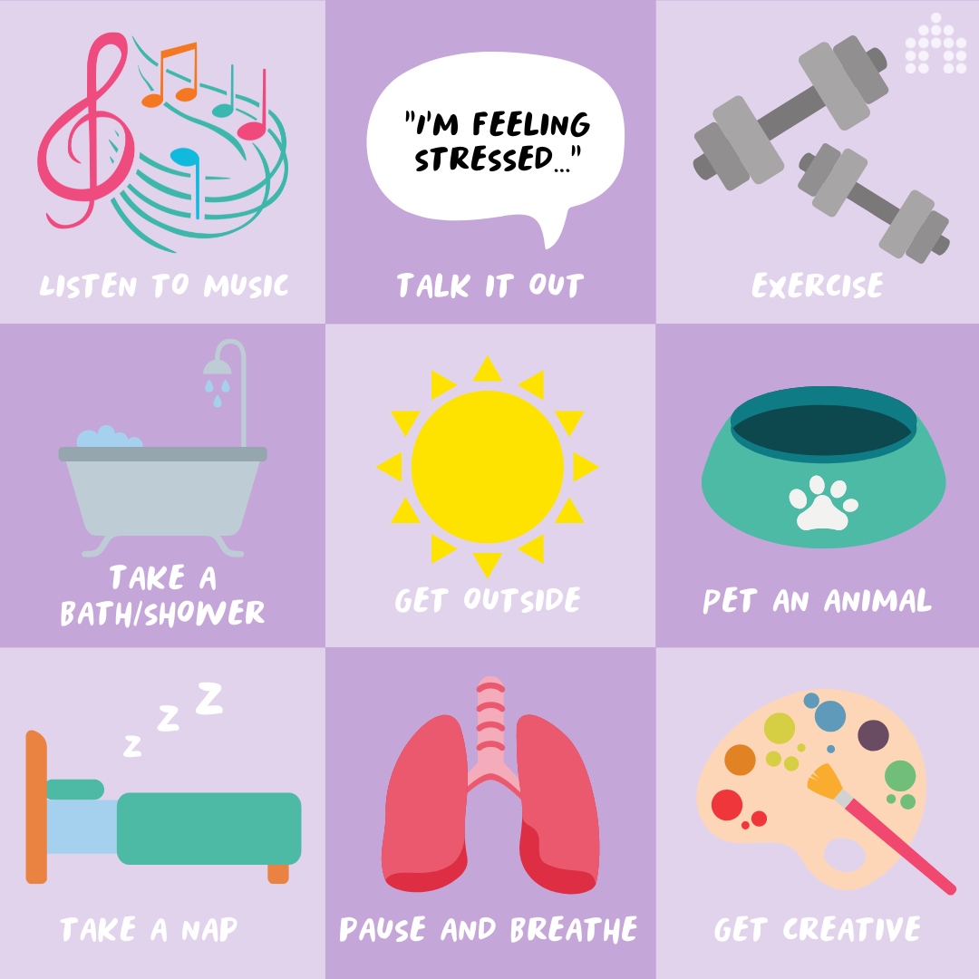 RoutesHCare's tweet photo. For Stress Awareness Month this April we have put together some helpful stress busters. Take some time to prioritize your mental health and alleviate stress in your life.

#StressAwarenessMonth #StressBusters https://t.co/I0WN1QPsnt