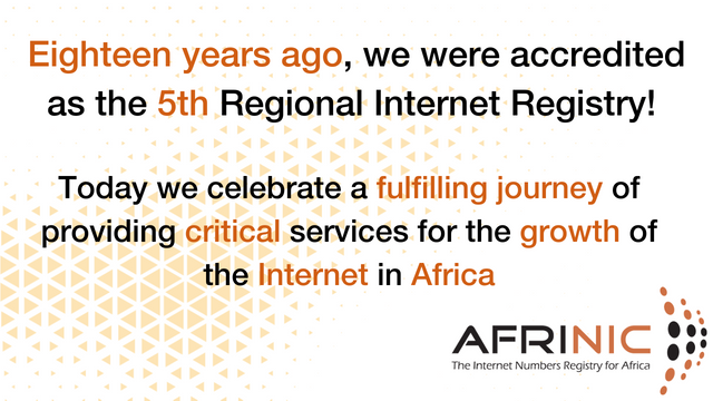 As we celebrate this special day, it is important to reflect on the journey and impact of we have made on Africa's digital landscape from our inception until today. Read our journey here&gt;&gt; bit.ly/AFRINIC18y