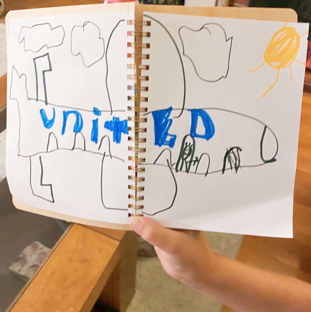 united's tweet photo. "Draw a Bird Day" 2023
Eleanor C., 7
Washable marker on sprial notebook https://t.co/m9XjEiE2vg
