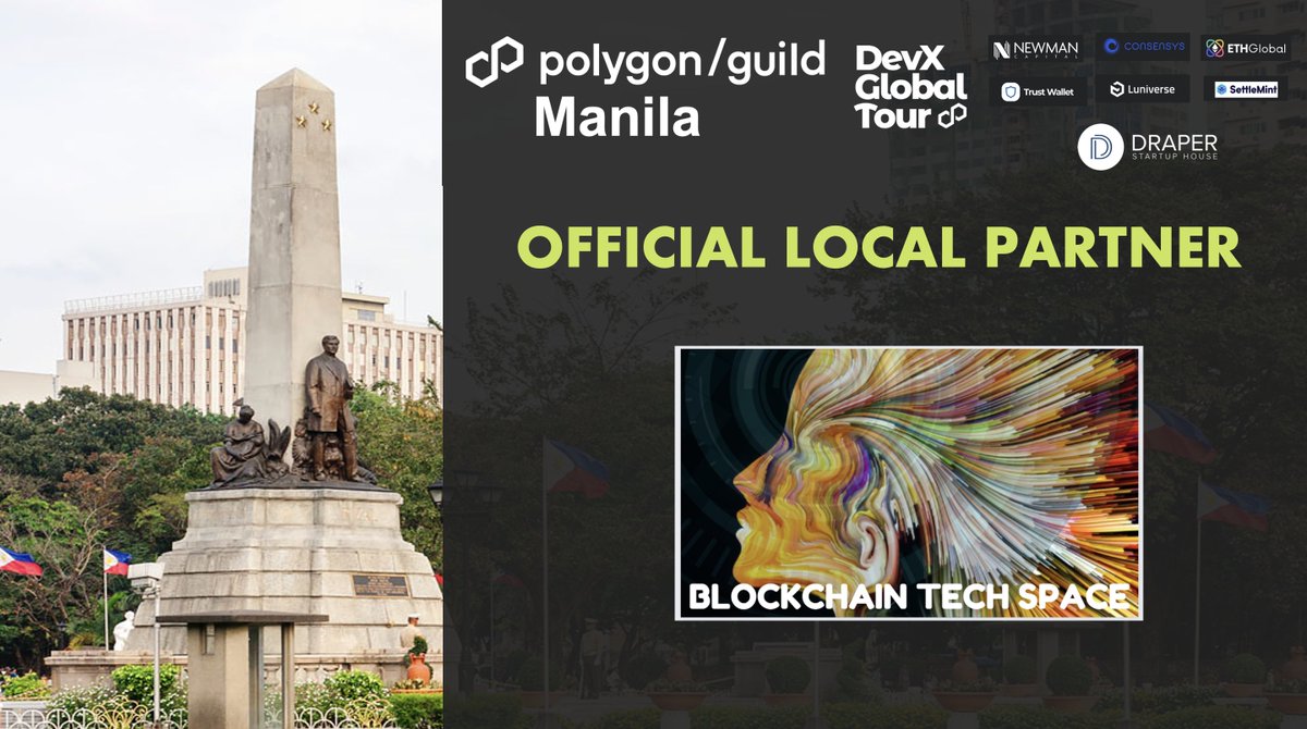 We're proud to announce our new community partnership with BLOCKCHAIN TECH SPACE. As we look forward to our future events, follow us for updates on how we're making a difference in our community.

#PolygonGuildManila
#PolygonLabs
#FilipinoWeb3Community