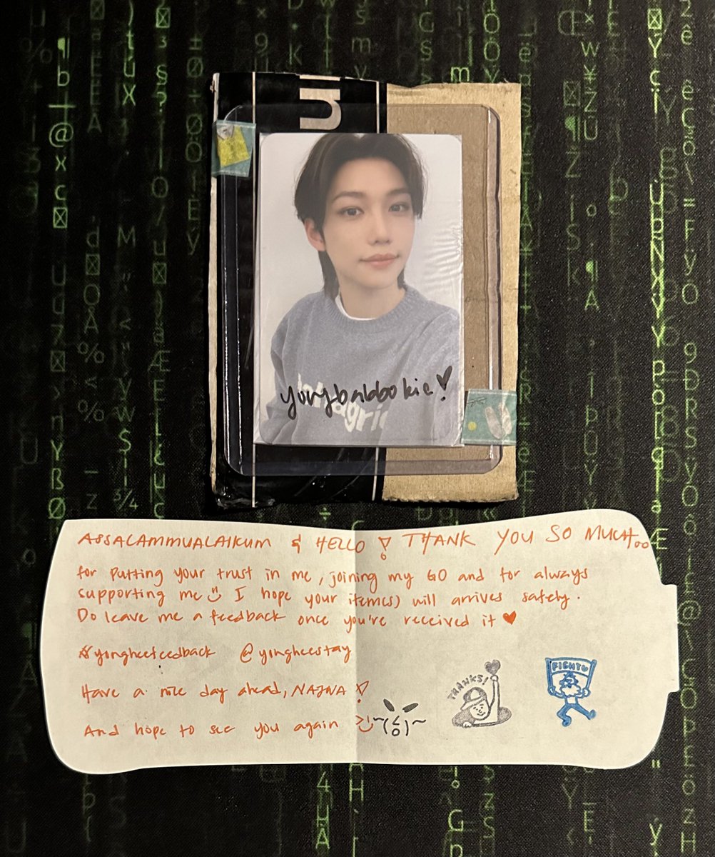 yongbabbokie's tweet image. Thank youuu @yongheestay 🥹💙 always so kind sweet. Really touched by the personal notes 🥰💙 #yongheefeedback