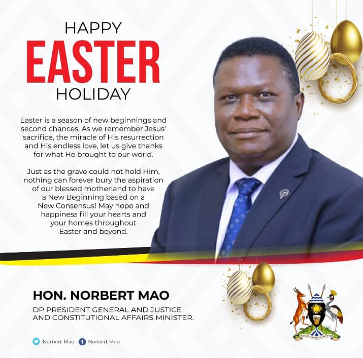 KiiryaIsmail's tweet photo. Happy #Easterseason from the only @DPSecretariat1's #PresidentGeneral and #MOJCA Hon. @norbertmao ....... @sirandagerald1 @AshabaZion @AdongSarah5 @ZaidiNsubuga @CaptainEveee https://t.co/lPYCBVIikK