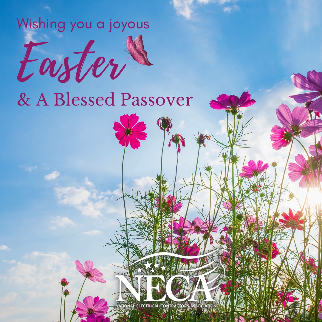 NECA San Diego hopes you have a blessed Passover and a joyous Easter!